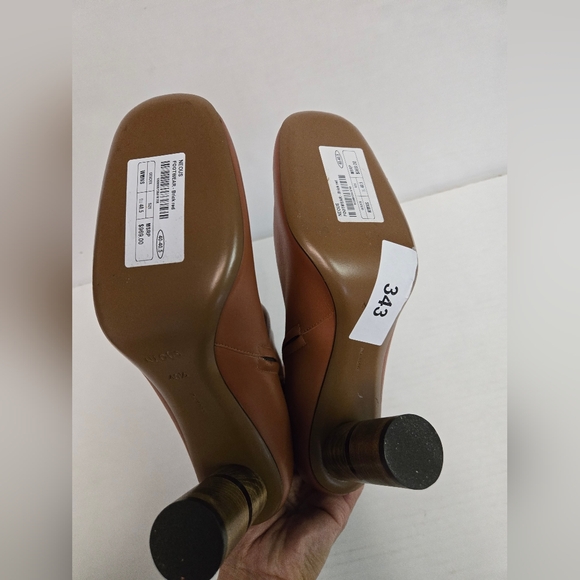 NEOU Stan clowesia 80 leather ankle boots Brown Woman's Size 40 1/2 Heeled Boots - Picture 14 of 16